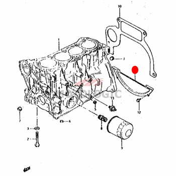 CLUTCH HOUSING LOWER PLATE SUZUKI SAMURAI SERIES