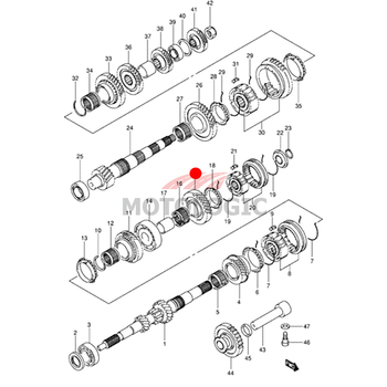 INPUT SHAFT 5TH GEAR SUZUKI SWIFT SERIES