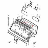 FRONT WINDOW GARNISH SCREW SUZUKI SAMURAI SERIES