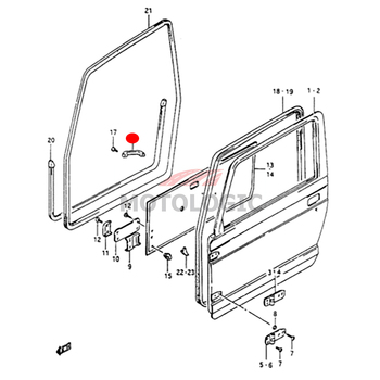 INSIDE DOOR PULL HANDLE SUZUKI SAMURAI SERIES