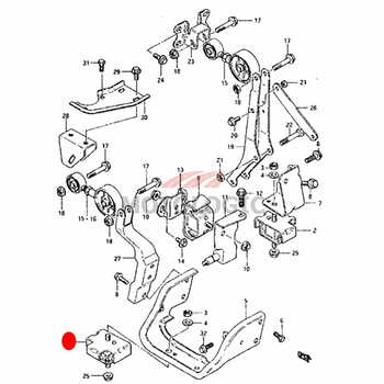 ENGINE MOUNTING RIGHT SUZUKI ALTO SERIES