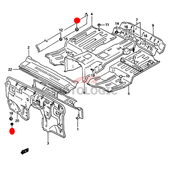 MAIN FLOOR CAP SUZUKI SAMURAI SERIES