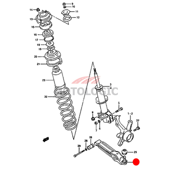 FRONT SUSPENSION ARM SUZUKI MARUTI 800 SERIES