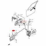 INSIDE DOOR HANDLE LEFT SUZUKI SIDEKICK SERIES