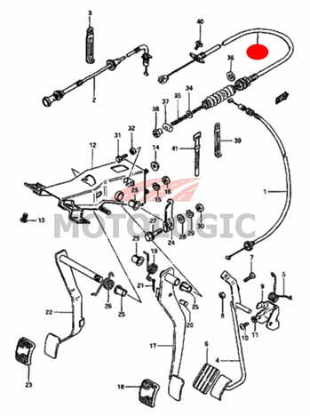 CLUTCH CABLE SUZUKI SAMURAI SERIES