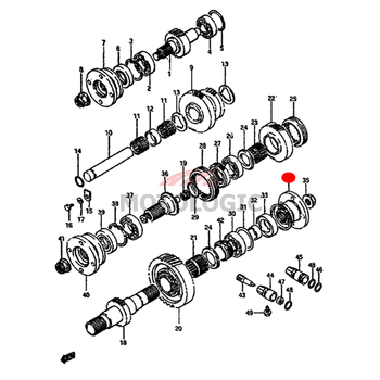 UNIVERSAL JOINT FLANGE SUZUKI SAMURAI SERIES