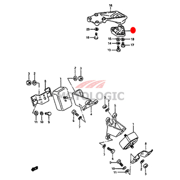 REAR ENGINE MOUNTING SUZUKI SAMURAI SERIES