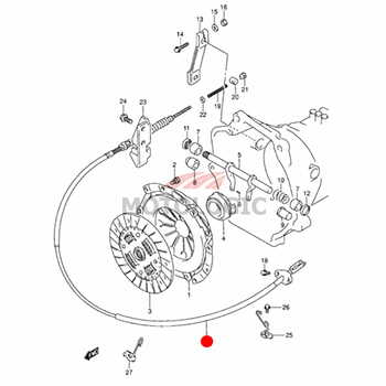 CLUTCH CABLE SUZUKI VITARA SERIES