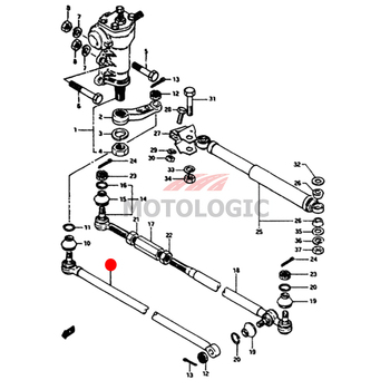  STEERING DRAG ROD SUZUKI SAMURAI SERIES