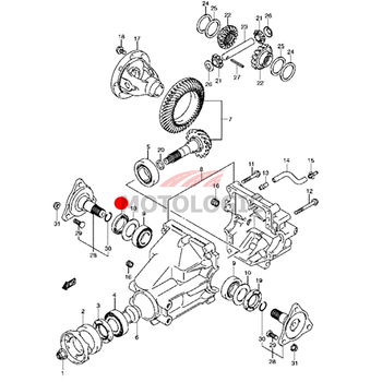 OIL SEAL DIFFERENTIAL SIDE RH SUZUKI WAGON R SERIES